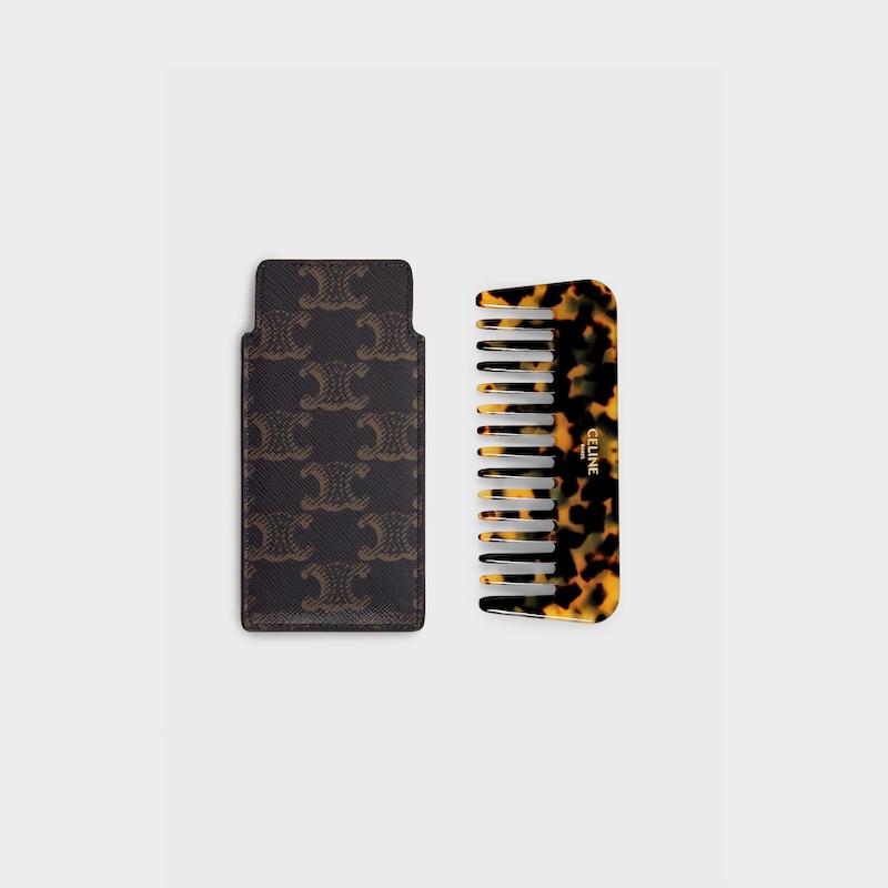 small hair comb in triomphe canvas