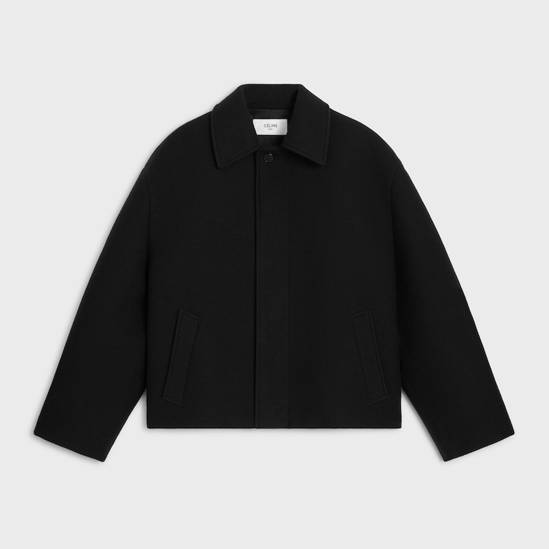 jacket in double-face wool felt