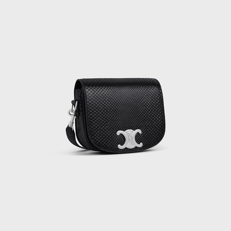 small besace strap triomphe in python