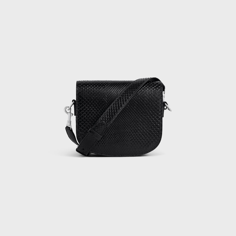 small besace strap triomphe in python