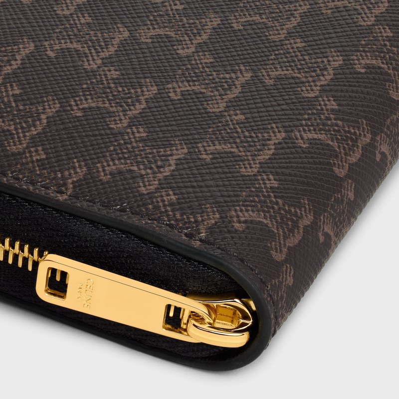 large zipped wallet in triomphe canvas