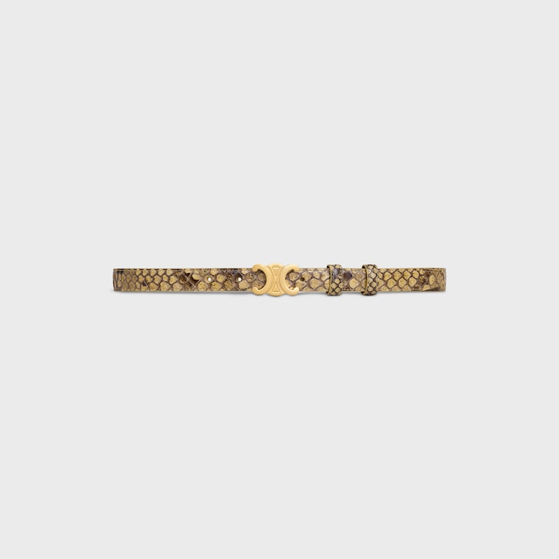 small 18mm triomphe belt in python