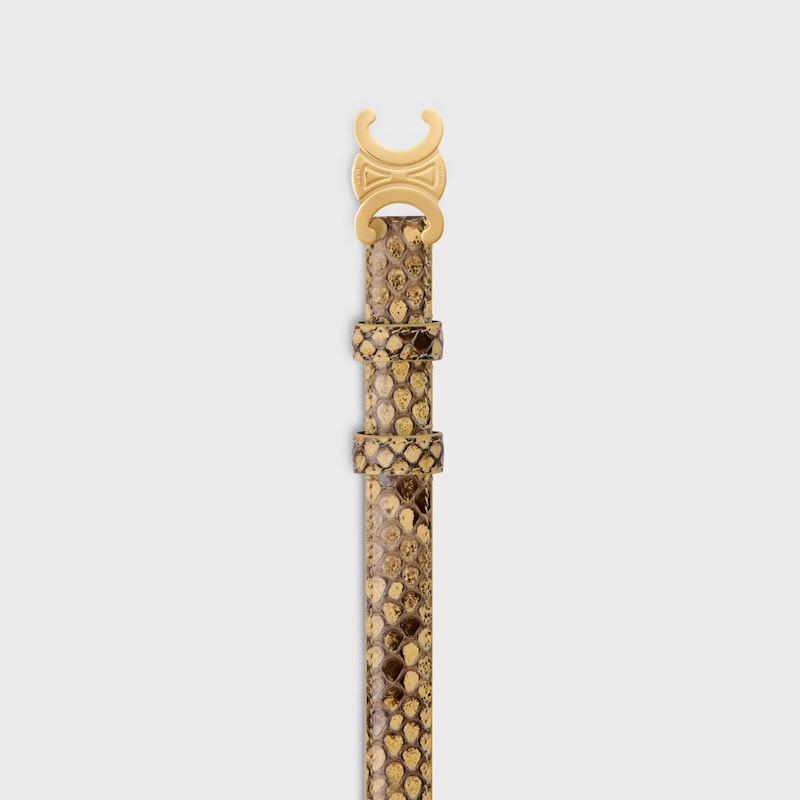 small 18mm triomphe belt in python