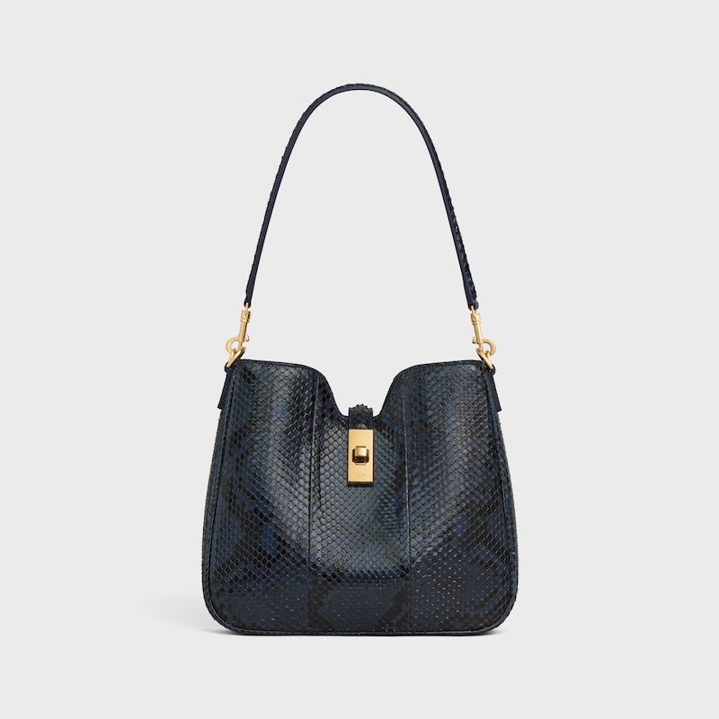 small camille 16 soft bag in python