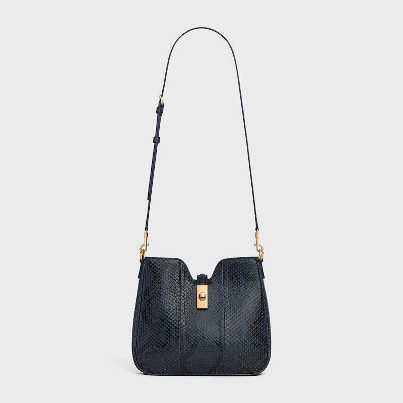 small camille 16 soft bag in python