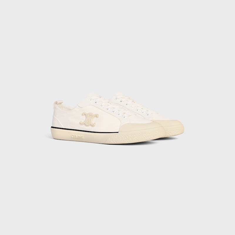 celine alan sneakers with triomphe in canvas