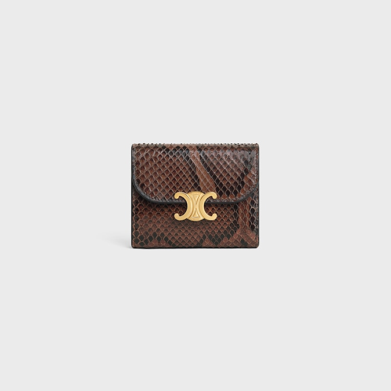 small flap wallet triomphe in python