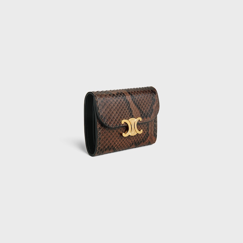 small flap wallet triomphe in python